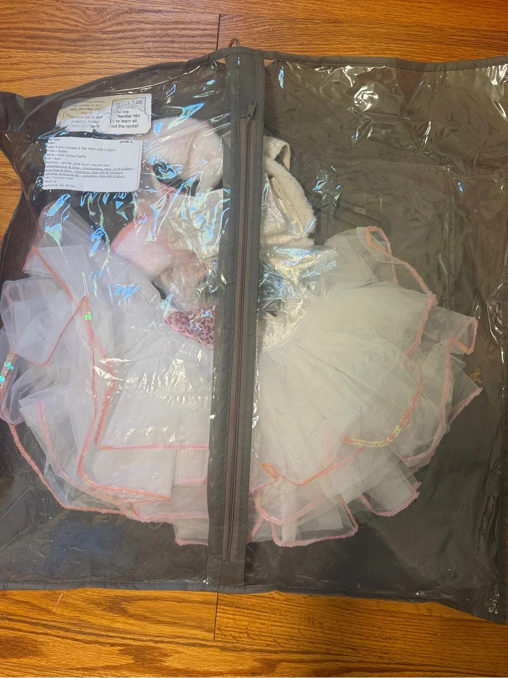 Revolution White and Pink Sequin Tutu Dance Costume